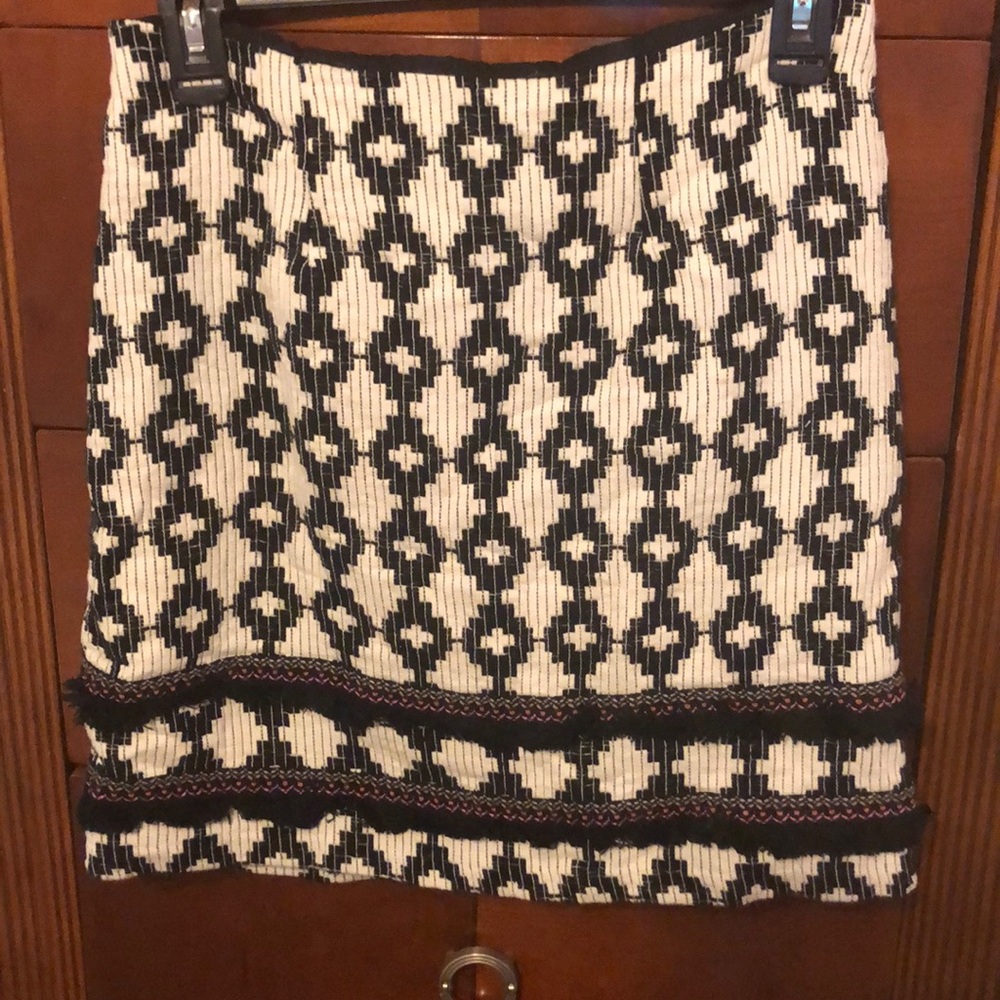 Textured pretty print skirt!!😊